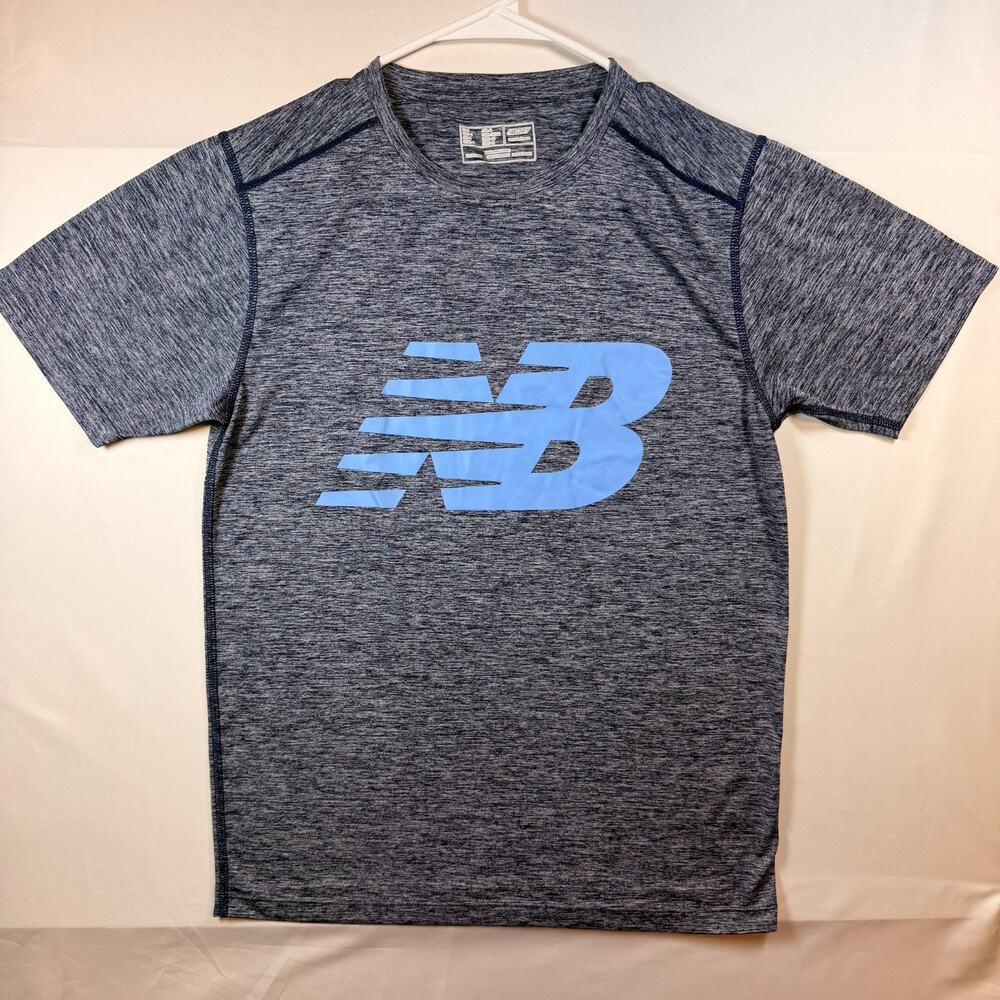 New Balance NB Dry Athletic T Shirt Mens Gray Size Small